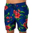 thumbnail image 5 of Superdry Hawaiian Print 17 Swim Shorts, Blue, 5 of 5