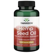 Swanson Made w/Organic Hemp Seed Oil (Omegatru) 1 G 60 Softgels