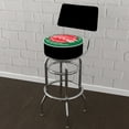 thumbnail image 4 of Coca-Cola Red and Green Padded Swivel Bar Stool with Back, 4 of 6