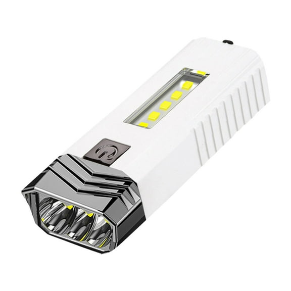 Rechargeable LED Flashlight | 300 Lumen Bright Light | USB Charging & Power Bank | COB Side Light | 100m Range | IPX7 Waterproof | 18650 Battery | 4 Light | Portable & Compact