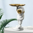 thumbnail image 4 of Bandeja de Esculturas Zulema estatuilla de Astronauta, 4 of 5