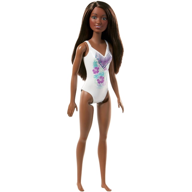 Muñeca Barbie de moda con estampado floral