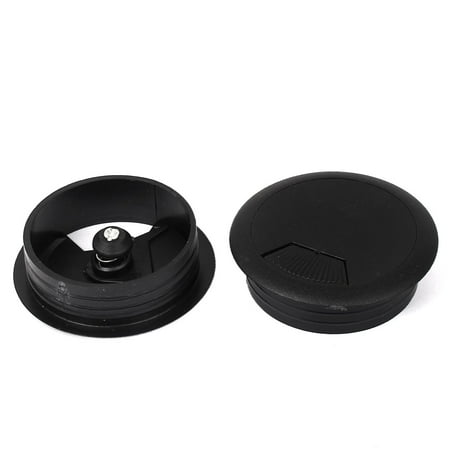 

unique bargains 50mm computer desk hole cover grommet table cable tidy outlet port cabin 2pcs