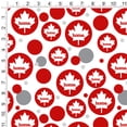 thumbnail image 2 of Canada Maple Leaf Home Country Solid Red Officially Licensed Premium Gift Wrap Wrapping Paper Roll, 2 of 4