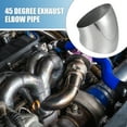 thumbnail image 2 of 2 Pcs 45 Degree Steel Exhaust Elbow Pipe Bend Tube Durable 108mm OD Modified Exhaust Elbow Pipe, 2 of 6