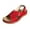 Red, variant on Xunlbb Sandals for Women Women's Summer Plus-size Wide Strip Back Empty Paste Wedge Sandals Beach Sandals for Woman on Clearance