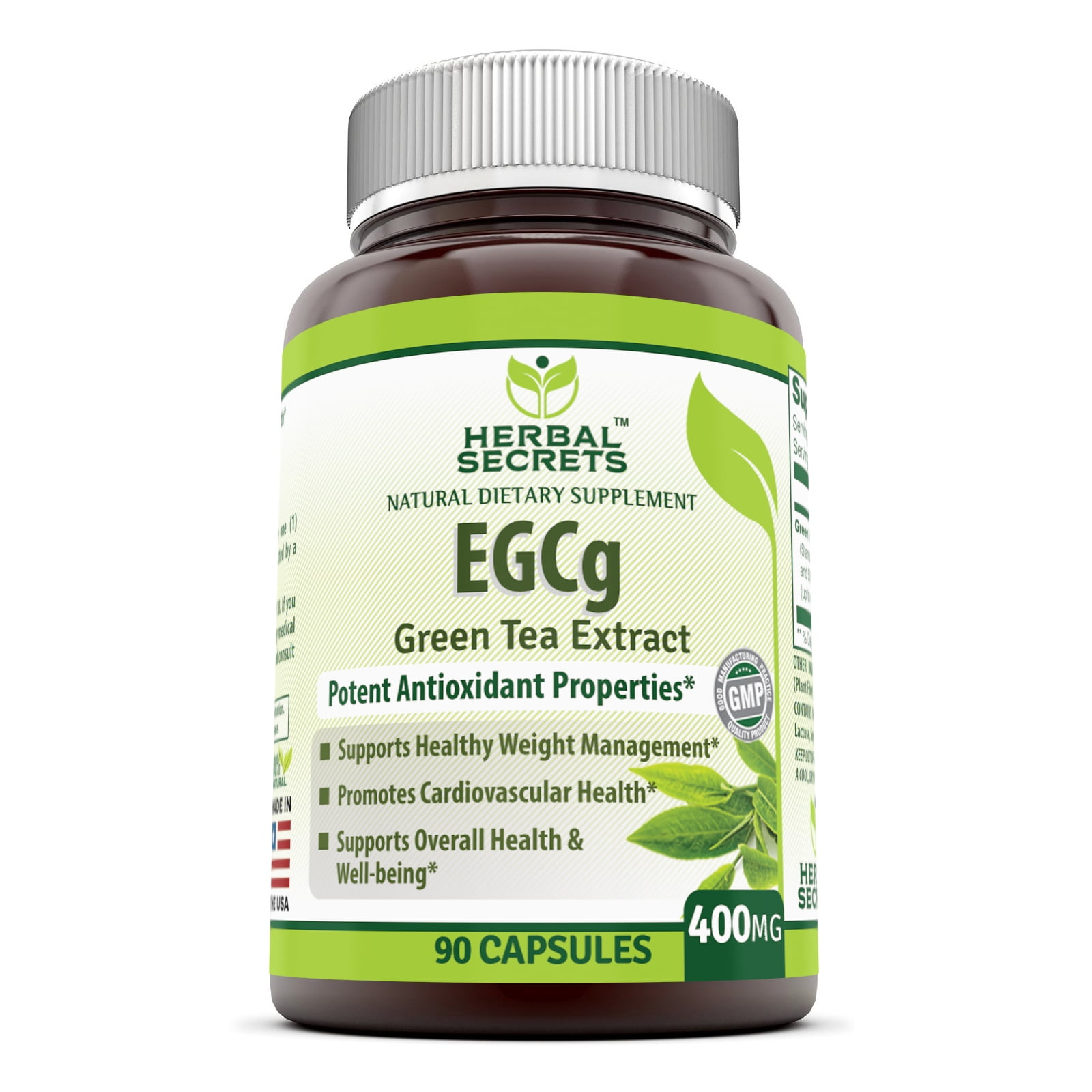 Herbal Secrets EGCG from Green Tea Extract 400 Mg 90 Capsules