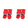 thumbnail image 4 of Methold 4 Uds. De zapatos para mascotas, botas impermeables para nieve y lluvia, accesorios para el cuidado de las patas de cachorros para todo tipo de rojo 4 2piezas Methold CBP378701, 4 of 6