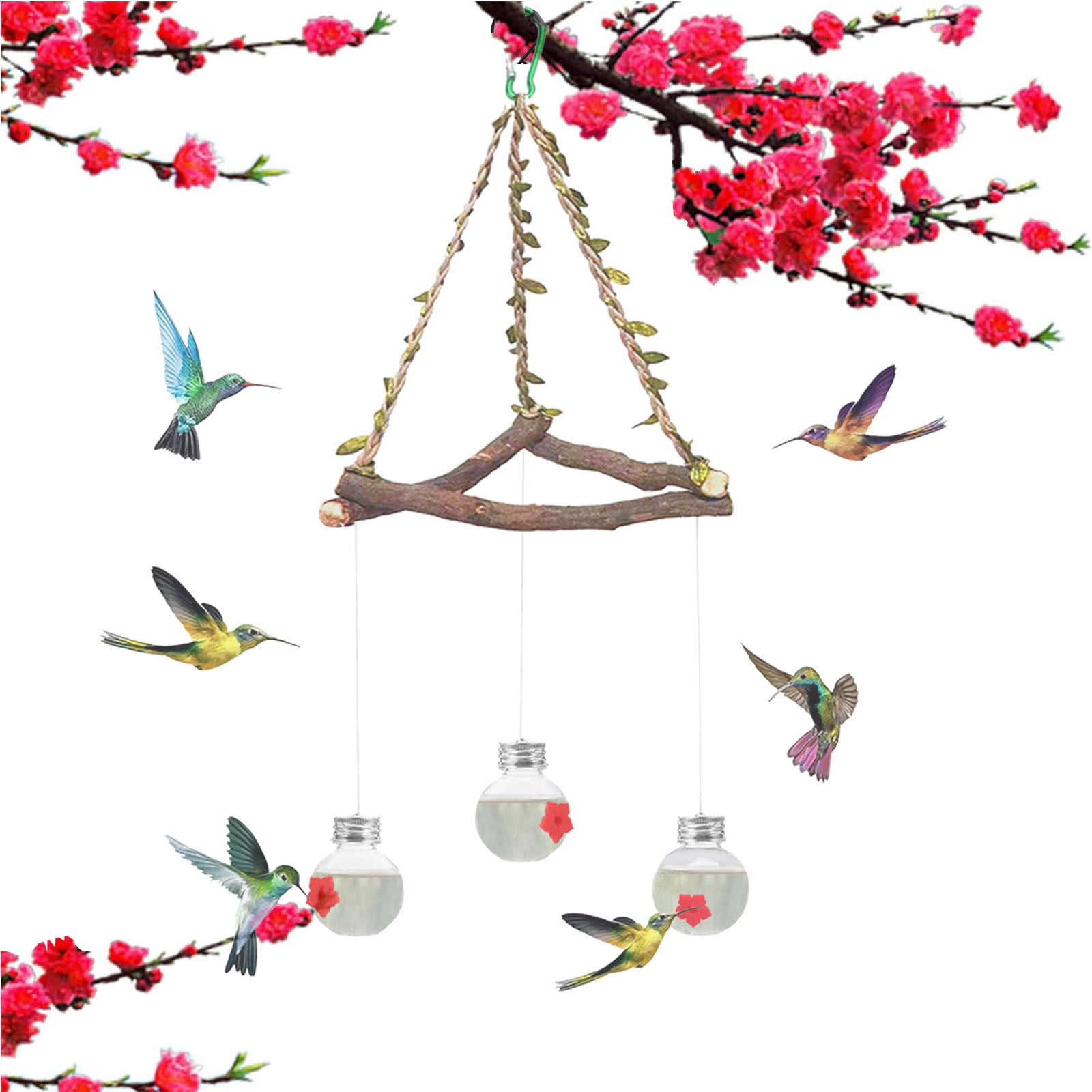 CSSAD Bird Feeder, 2024 Outdoor Ferris Wheel Feeder Standing Ferris Wheel Rotating Outdoor Garden Decorative