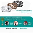 thumbnail image 3 of Panacea 3 in. H Assorted Iron Wheeled Plant Stand, 3 of 3