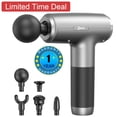 thumbnail image 1 of N.NetDot Upgrade Percussion Massage Gun, 30 Speeds 6 Heads Portable Handheld Body Deep Tissue Muscle Massager, 1 of 9