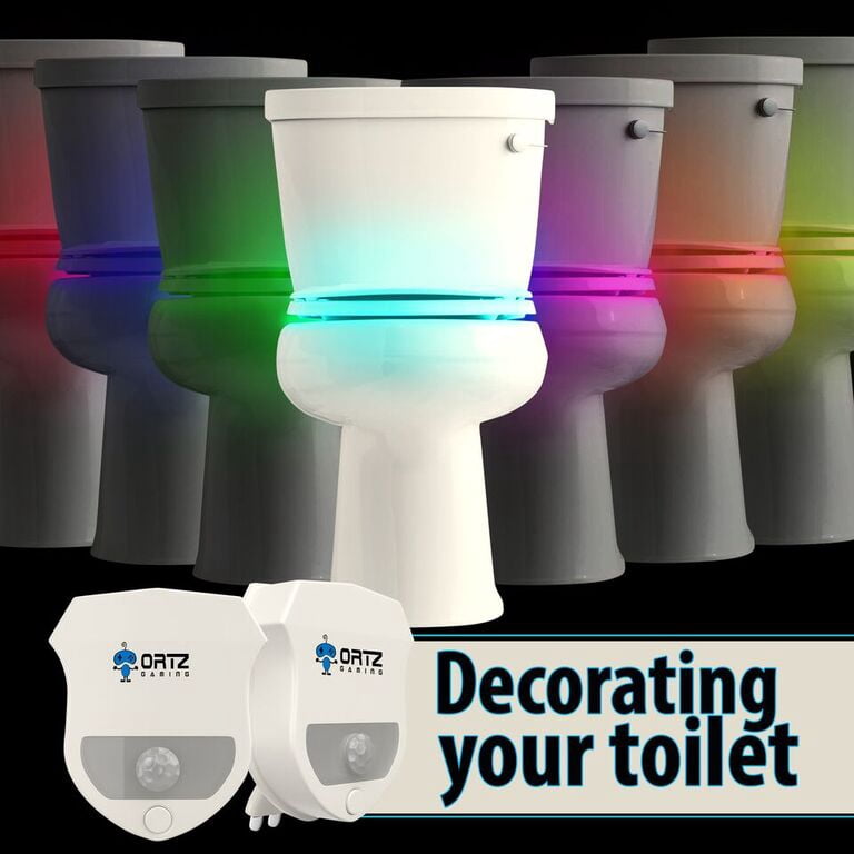 ZEZHOU Toilet Light, 16 Color LED Toilet Bowl Light Motion Activated Light  Sensor Bathroom Night Lig…See more ZEZHOU Toilet Light, 16 Color LED Toilet
