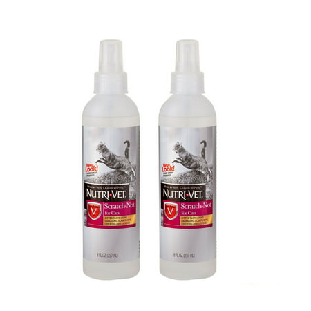 Anti Scratch Cat Spray Deterrent Bitter Taste for Stop Scratching 2 PACK Total of 16 (Best Anti Marking Spray For Cats)