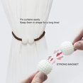 thumbnail image 3 of Magnetic Curtain Tiebacks Convenient Curtains Drape Ties Backs Weave Rope Curtain Holdbacks for Outdoor Window Draperies, 3 of 5