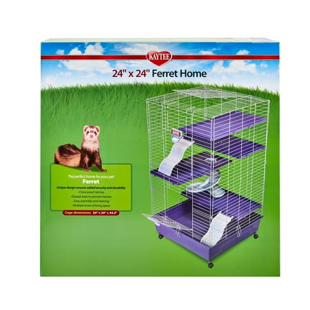 UPC: 0045125502480 | Kaytee My First Home Multi-Level Habitat with Casters for Pet Ferrets  24 x 12 in