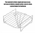 thumbnail image 4 of Lttoisl Grille de Friteuse à Air Chaud en Acier Inoxydable avec 4 Brochettes, Panier Carré de 8 Pouces pour Friteuse Électrique, Accessoire de Cuisson Multifonction Résistant à la Rouille pour des Repas Santé, 4 of 8
