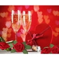 thumbnail image 3 of Flores artificiales AmyHomie de color rojo oscuro, 25 unidades con tallo, 3 of 5