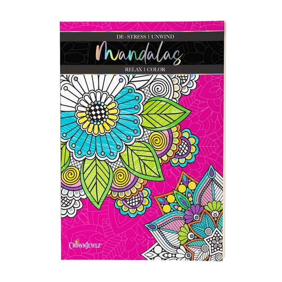 Mandalas Advanced Coloring Book, by CrownJewlz, (Paperback)