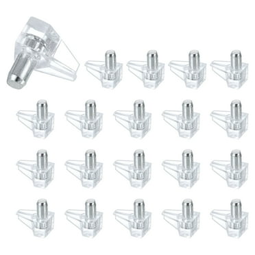 Uxcell 20Pack 3mm Shelf Support Pegs, Furniture Shelves Holder Replacement Pins, Clear