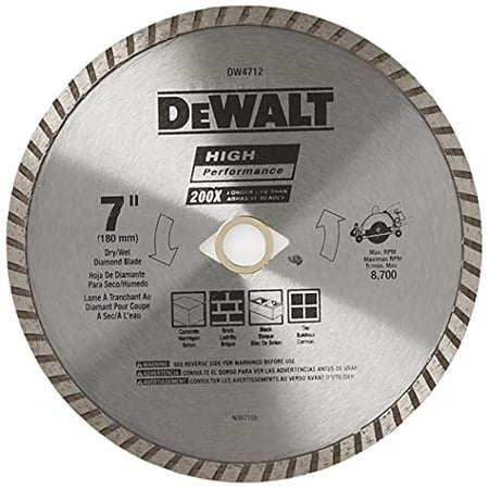 

DEWALT Diamond Blade for Masonry 7-Inch (DW4712B)
