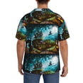 thumbnail image 5 of KLL Halloween night 1 Print Men's Shirt Short Sleeve Button Down Summer Cuba Beach Shirts- 4X-Large, 5 of 7