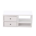 thumbnail image 3 of Modelo De Mini Gabinete, Gabinete De Casa De Muñecas De Madera De Abedul Simple Para Jugar ANGGREK Blanco, 3 of 8