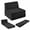 Black, variant on Folding Floor Sofa Bed, Convertible Sleeper Chair with High-Density Foam, Portable Guest Bed with Removable & Washable Cover