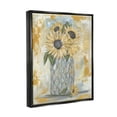 thumbnail image 3 of Rustic Weathered Sunflower Vase Botanical & Floral Graphic Art Jet Black Framed Art Print Wall Art, 3 of 6