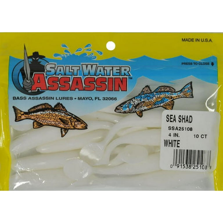 Bass Assassin Lures 4 In. Sea Shad - Alewife Soft Bait 