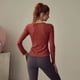 thumbnail image 3 of Camiseta deportiva para mujer, ropa de Yoga para correr, holgada, ajustada, de secado rápido, blusa fina de manga larga, Tops de Fitness para gimnasio de otoño, 3 of 5