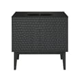 thumbnail image 6 of Bosse 36" Freestanding Bathroom Vanity in Black Oak with Black 3-Hole Widespread Sink Top, 6 of 11