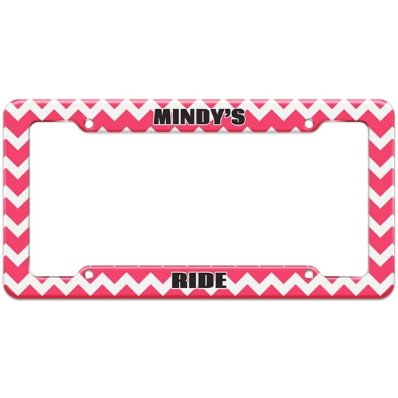 Mindy's Ride - Plastic License Plate Frame