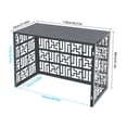 thumbnail image 2 of TFCFL 4 Panel Air Conditioner Fence Aluminium Air Comditioning Units Privacy Screen Dark Gray, 2 of 16
