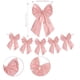 thumbnail image 3 of Guirnalda de decoración para fiestas, lazos, cintas colgantes, nailon rosa, licra, 40 x 24 cm, ligera, ideal para cumpleaños, bodas y Navidad | Lazos festivos versátiles para paredes y ventanas del, 3 of 8