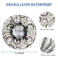thumbnail image 3 of Shower Caps,Cute Faces Pattern Waterproof Shower Cap for Women 4 Pieces,Double Reusable Hair Cover for Shower PEVA Elastic Stretch Hem, 3 of 7