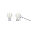 thumbnail image 1 of Freshwater Pearl with Birthstone Stud Earrings, 1 of 2