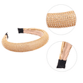 thumbnail image 3 of Diadema con diamantes de imitación para mujer, diadema ancha con cuentas de cristal de terciopelo acolchado, tocado de boda llamativo, diademas de moda para mujer, 3 of 5