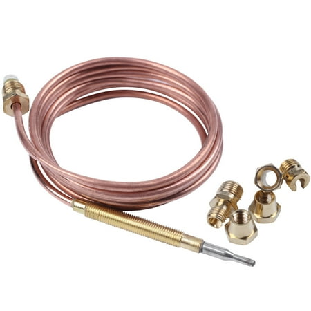 

1500Mm Gas Stove Universal Thermocouple Kit M6X0.75 with Overflow Nut (Five) Replacement Thermocouple