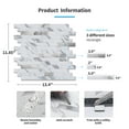 thumbnail image 6 of Art3d 10-Sheet 11.8''X13.4'' Peel and Stick Backsplash Marble Tone Tile for Kitchen,Bathroom,RV, 6 of 7