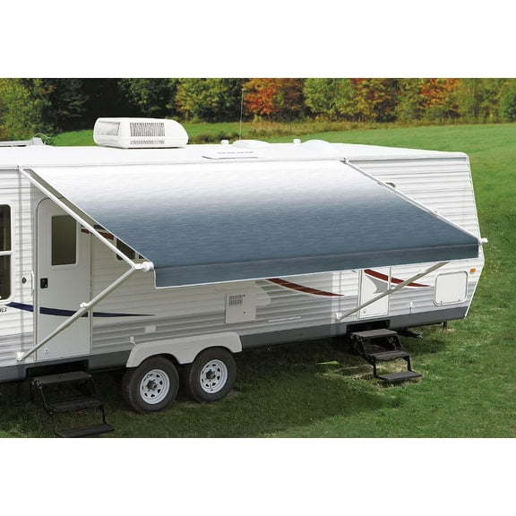 Carefree RV EA196C00 RV Patio Spring Assisted Awning , Blue Shale Fade