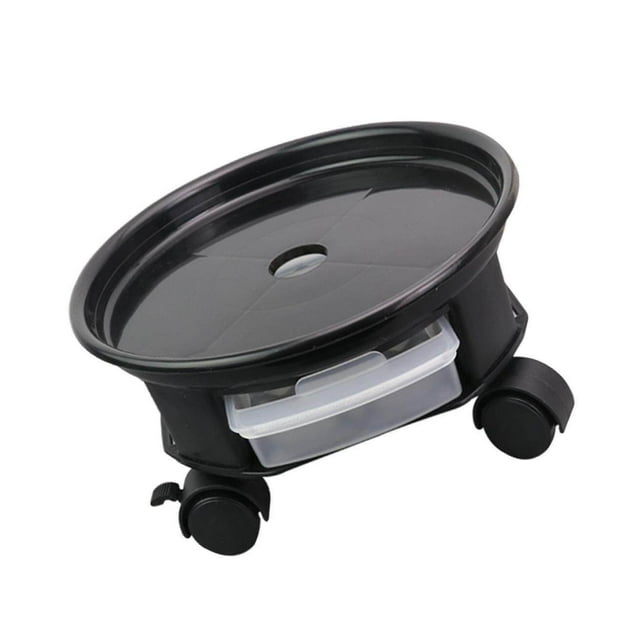 Plant Pot Trolley with Easy Moving Caster Wheels Pot Mover Plant Dolly and Water Container D 35cm