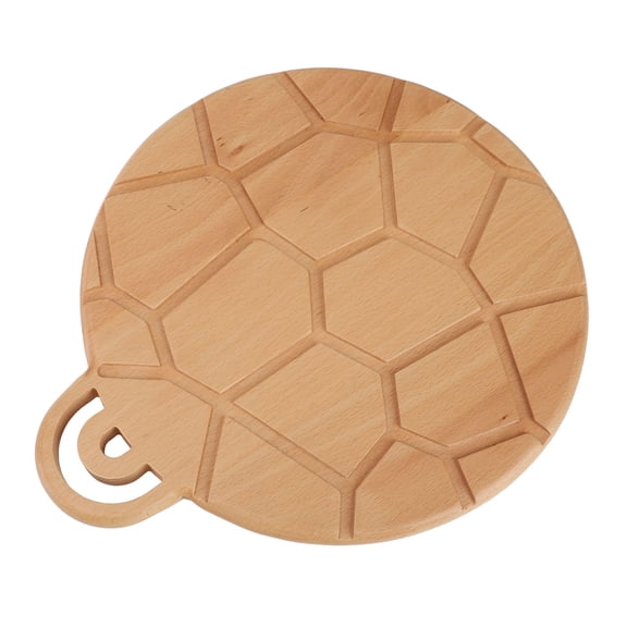 YAHHU Premium Beech Wood 12" Round Serving Tray – Elegant Breakfast & Coffee Table Tray for Kitchen, Dining, and Home Décor