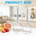 thumbnail image 5 of 2PCS Potato Masher Set, Stainless Steel Smasher Kitchen Tools for Perfect Mashed Potatoes, Guacamole, Beans, Vegetables, Fruit, Meat Butter & Puree & More, 5 of 7