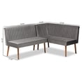Find Your Perfect Baxton Studio Alvis Mid-Century Modern Grey Velvet ...