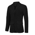 thumbnail image 5 of Pandaie Boys Wedding Fit Formal Suit Corduroy Lapel Single Breasted Blazer Jacket for Dress Up Outfits Black,7-8 Years, 5 of 6