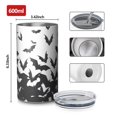 thumbnail image 4 of 20oz Coffee Tumblers Halloween Bat Swarm Pattern Stainless Steel Vacuum Insulated Travel Tumbler Coffee Cups Mug with Lid and Straw with Cleaning Brush for Cold & Hot Drinks, 4 of 5