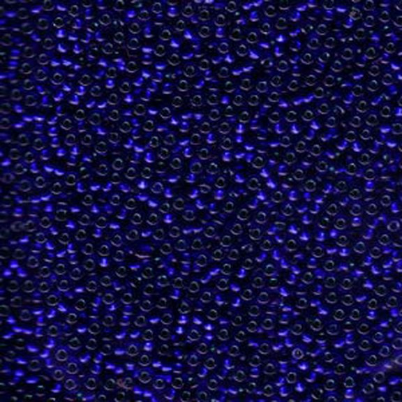 Miyuki Round Seed Beads, 11/0 Size, 23.5 Gram Tube, #1457 Metallic Emerald Lined Dark Sapphire
