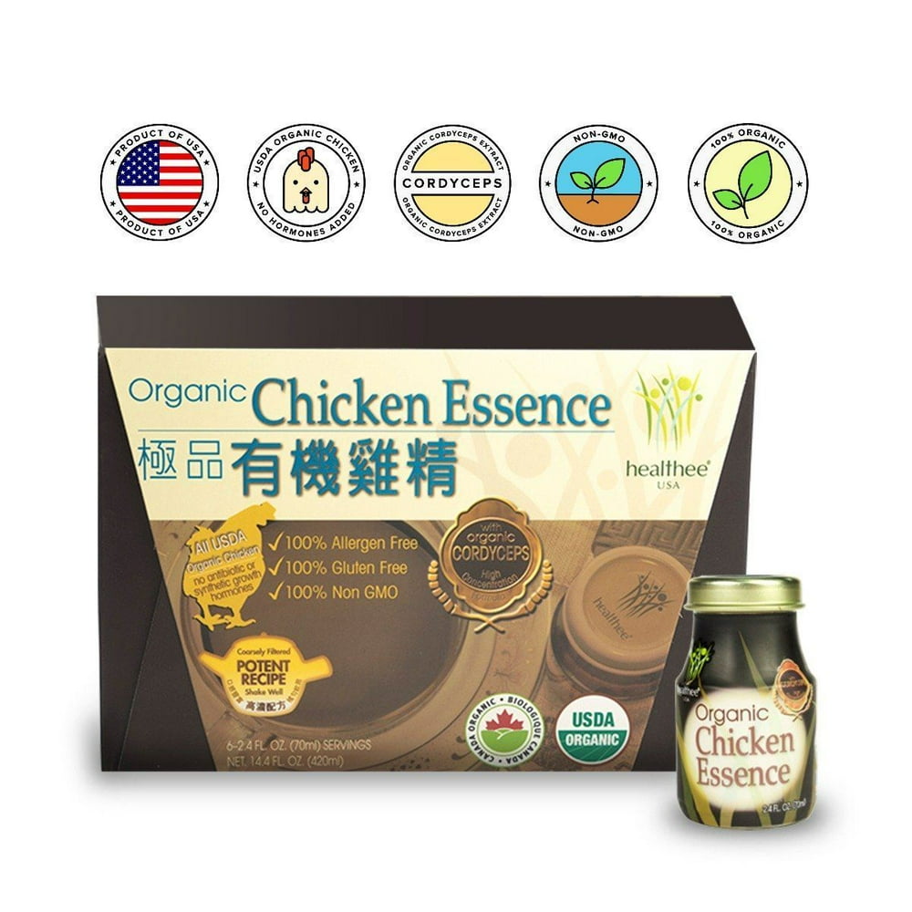 HEALTHEE Chicken Essence With Cordyceps 6 bottles x 70 ml (2.4 oz.)