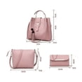 thumbnail image 2 of Set Bolsas Mujer BELUG Borla Moda Cartera Crossbody Tote Hobo Pu Gris, 2 of 3