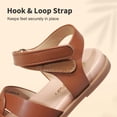 thumbnail image 3 of Sandalias DREAM PAIRS Princess planas abiertas para niña color marrón talla 7, 3 of 7